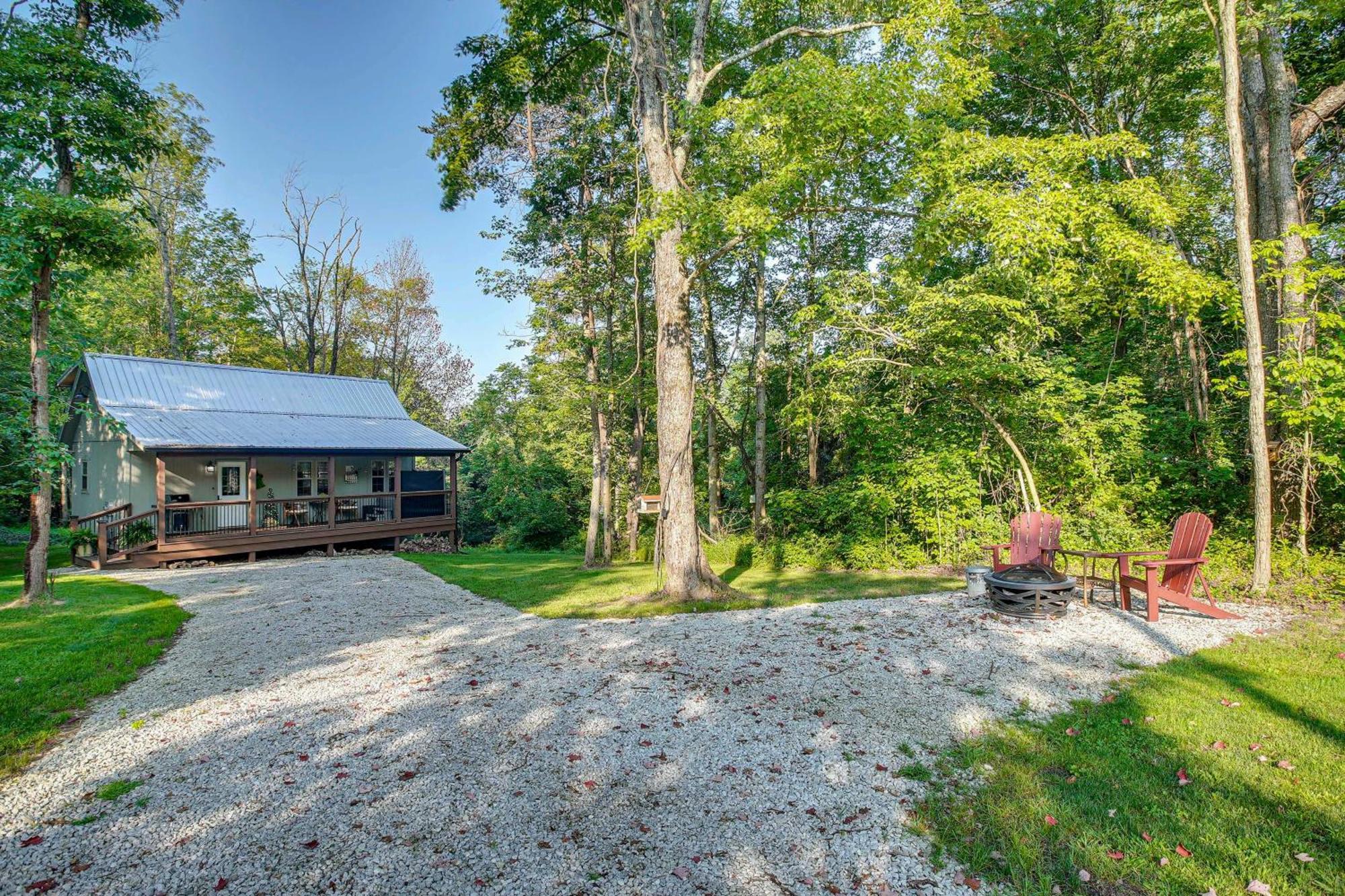 Idyllic Cabin In The Heart Of Hocking Hills Rockbridge Eksteriør bilde